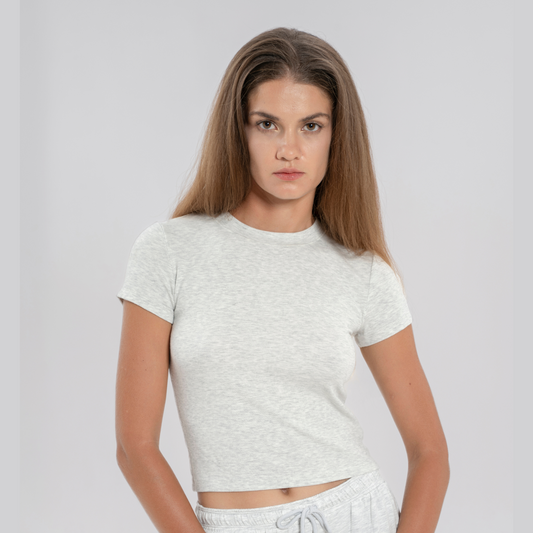 Cloud Crop Short Sleeve Tee -クラウドクロップショートスリーブTシャツ-