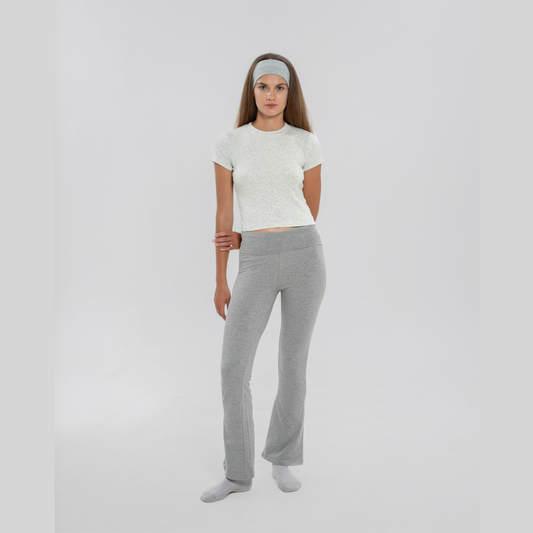 Foldover Bootcut Organic Legging -フォルドオーバー ブーツカット オーガニックレギンス-