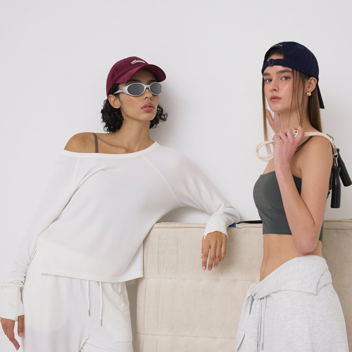 Cloud Off Shoulder Long Sleeve Tee - クラウドオフショルダーロングスリーブTシャツ