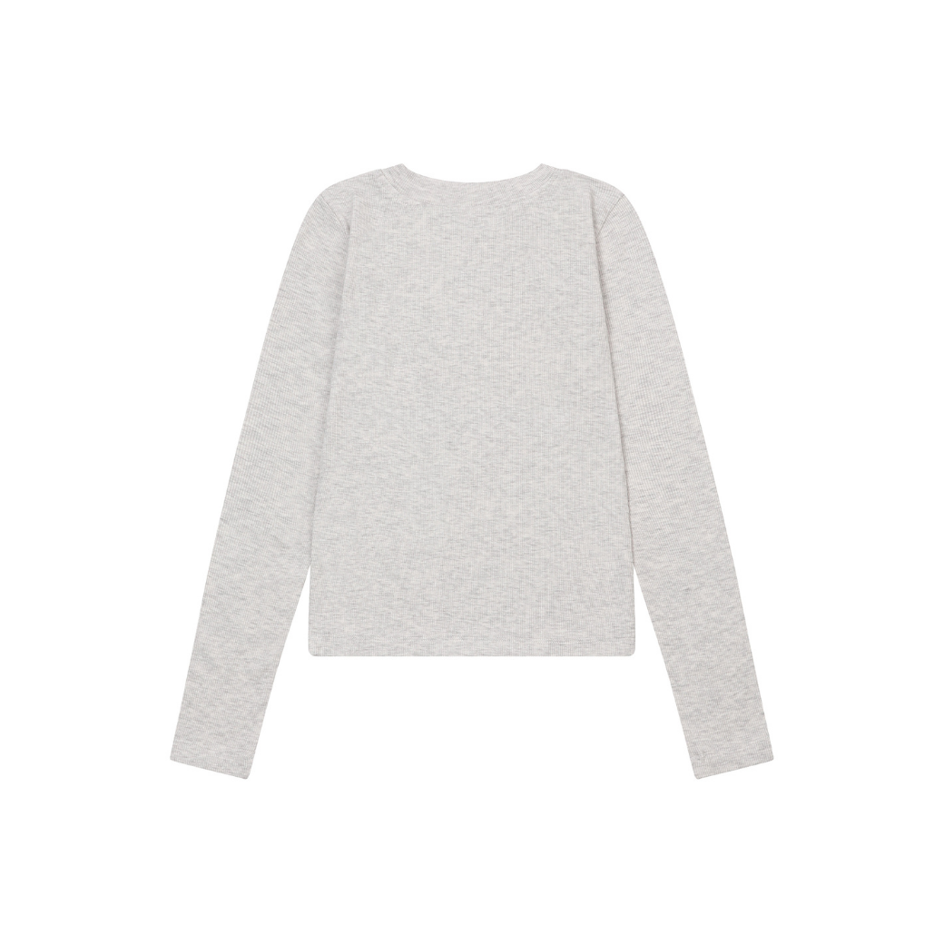 Cloud modal rip long Tee -クラウドモダルロングスリーブTシャツ-