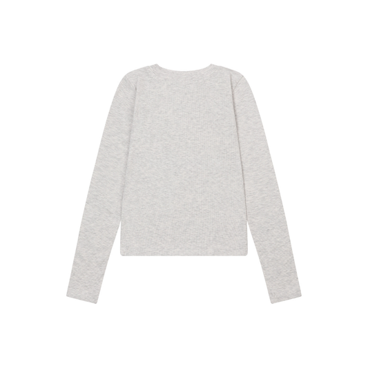 Cloud modal rip long Tee -クラウドモダルロングスリーブTシャツ-