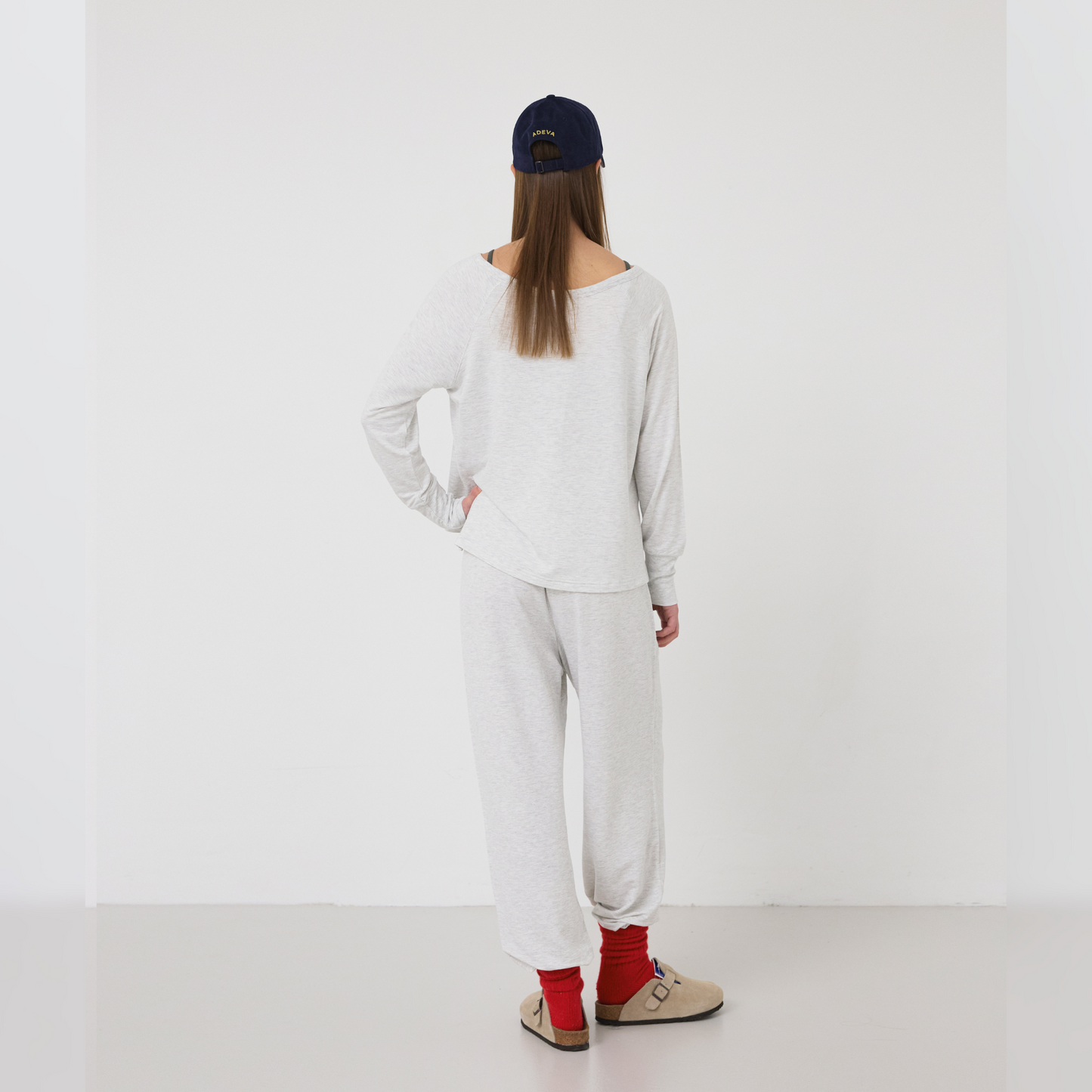Cloud Off Shoulder Long Sleeve Tee - クラウドオフショルダーロングスリーブTシャツ