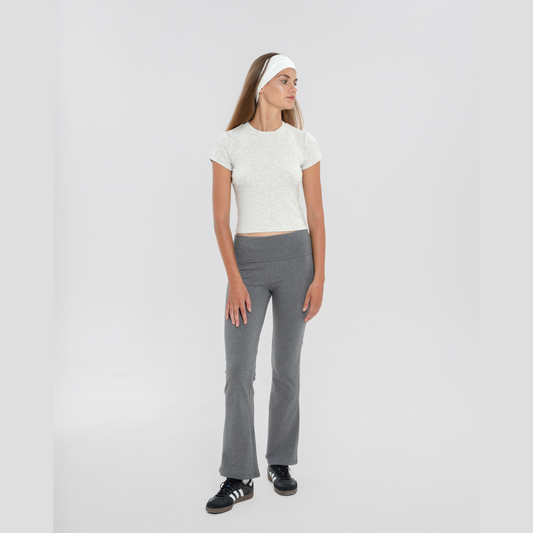 Foldover Bootcut Organic Legging -フォルドオーバー ブーツカット オーガニックレギンス-