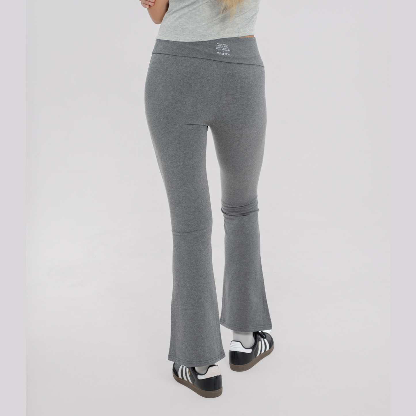 Foldover Bootcut Organic Legging -フォルドオーバー ブーツカット オーガニックレギンス-