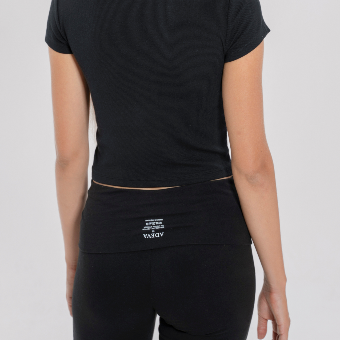 Foldover Bootcut Organic Legging -フォルドオーバー ブーツカット オーガニックレギンス-