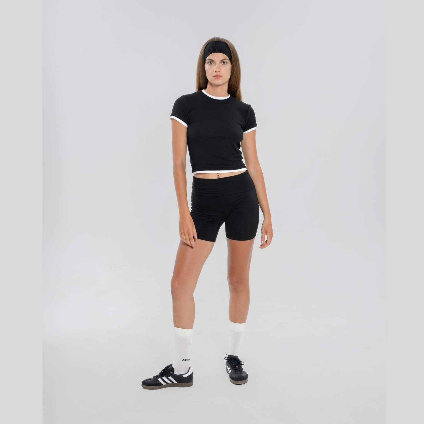 Foldover Short Organic Legging -フォルドオーバー ショートオーガニックレギンス-