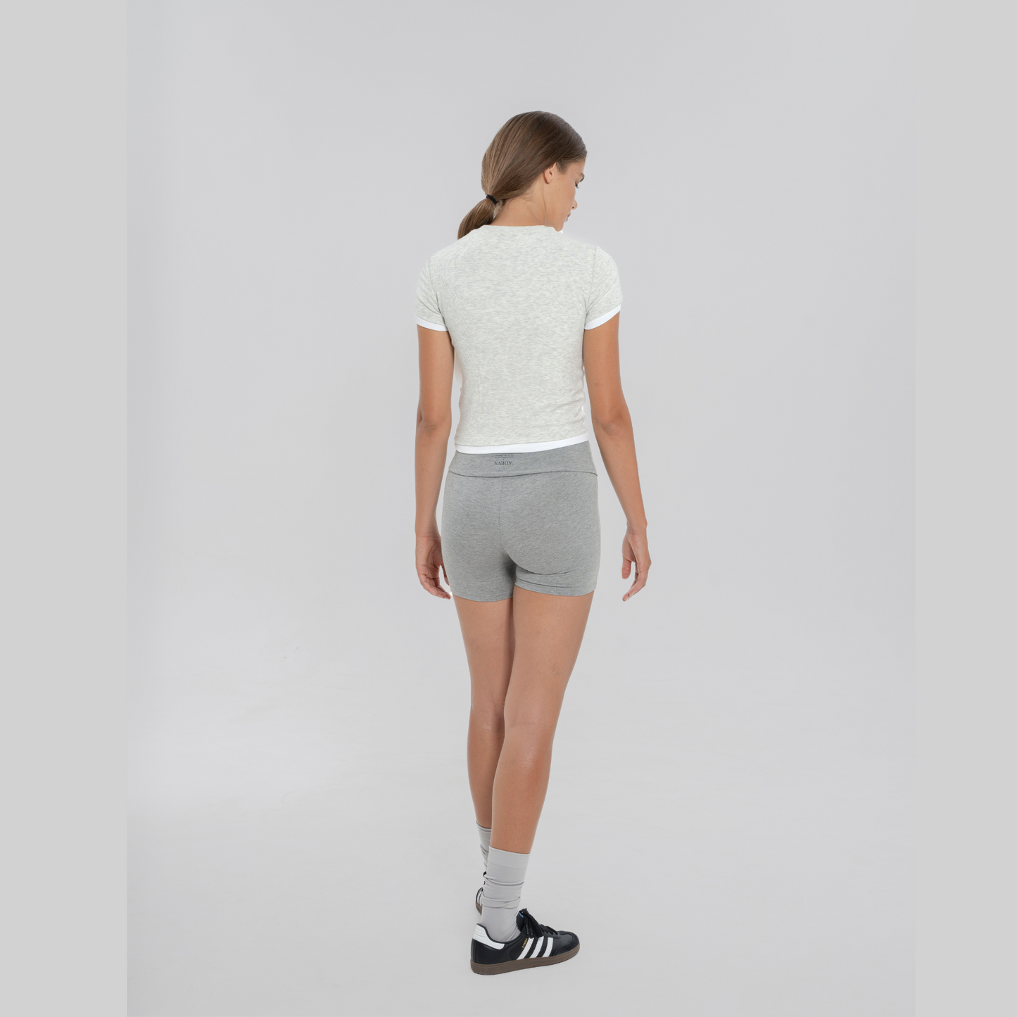 Foldover Short Organic Legging -フォルドオーバー ショートオーガニックレギンス-