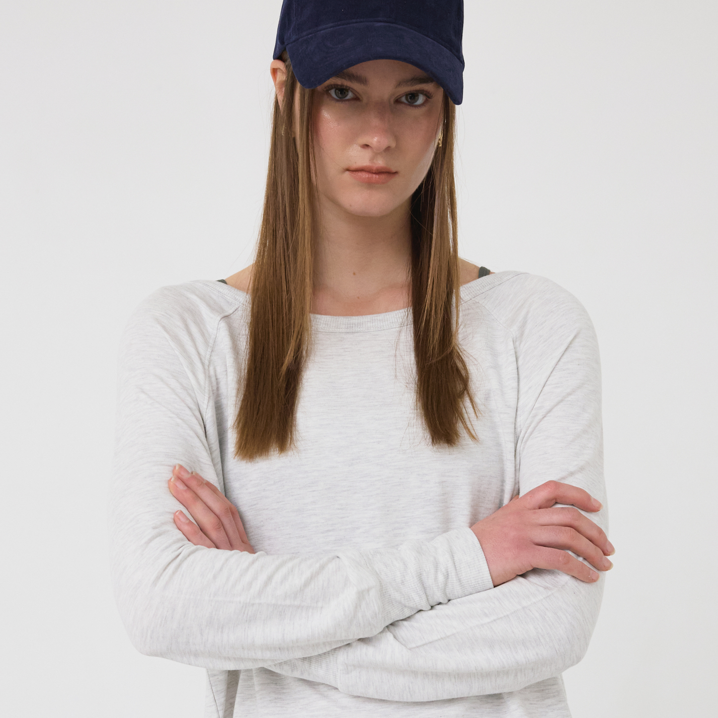 Cloud Off Shoulder Long Sleeve Tee - クラウドオフショルダーロングスリーブTシャツ