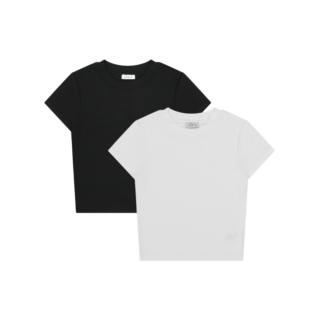 Cloud Crop Short Sleeve Tee 2 Pack -クラウドクロップショートスリーブTシャツ2枚セット-