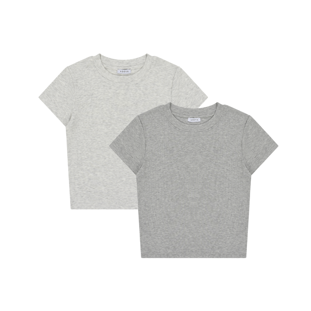 Cloud Crop Short Sleeve Tee 2 Pack -クラウドクロップショートスリーブTシャツ2枚セット-